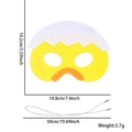 Maschera pulcino di Pasqua in feltro per bambini con dettagli di uccello giallo - Maschera da Pulcino in Guscio d'Uovo