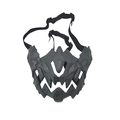 Détail du masque tactique squelette gris avec sangle réglable pour les fêtes - Masque Mécanique (Gris)