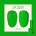 Grass green soak-off gel polish G052 in glossy and matte finish effects 7.5ml - Grass Green (052)