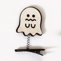 Molla fermaglio per capelli a forma di fantasma bianco glitterato per feste di Halloween - Stile D (Fantasma Luccicante)