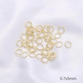 14k gold-filled 0.7x5mm jump rings for DIY handmade jewelry making connectors - 5mm Jump Ring / 14K Gold