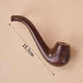 Pipe à tabac traditionnelle en imitation bois pour décoration de gâteau de longévité - Pipe à tabac en plastique