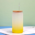 Single-layer Gradient Yellow 16oz / Press Sku