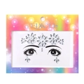 Self-adhesive silver face and body jewels for eye makeup decoration by PEDICEL - Style DE-4-4 / Clear