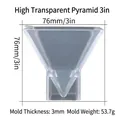 3-inch high-transparency pyramid silicone mold for resin craft DIY projects - 3 Inch Pyramid Mold