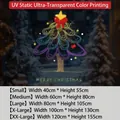 Adesivi per finestre albero di Natale disponibili in cinque misure, da S a XXL - SDUV-222 Statico / Piccolo (40x55cm)