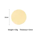 Beige silicone coaster for coffee mugs, 10cm diameter, heat-resistant and anti-scald - 10cm Coaster Gardenia Yellow