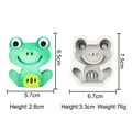 Cute frog silicone mold for DIY candles and aromatherapy plaster craft projects - Style 7-Gray Frog