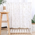 Soft 100% cotton muslin swaddle blanket with cute yellow giraffe and grey hippo print - 41.3x47.2in / Bamboo Cotton Deer