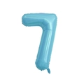 Blue foil number 7 balloon for birthday party decorations, 40-inch gradient design - Number 7 / Blue