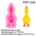 Stampo in silicone rosa per torta d'anatra con anatroccolo giallo, 3,2x8,5x2,7 cm - Taglia Grande (B435) / Rosa