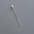 Minimalist S999 fine silver threader earring with a sleek V-shaped letter charm detail - Letter Y
