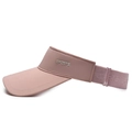 Damen Sonnenvisier in Altrosa mit metallischem SPORTS-Logo und elastischem Halteband - Verstellbar / Rosa