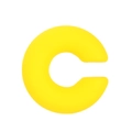 Fashion C-shape ear cuff in vibrant matte yellow silicone for a bold minimalist style - Bright Yellow