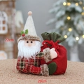 Weihnachtsmann Plueschpuppe Geschenktasche, suesse suessigkeiten apfelbeutel festtagsdeko. - Weihnachtsmann-Stil (T2220009A)