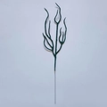 Deep green artificial Christmas branch with glitter finish and decorative stems - Dark Green