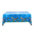 Blue ocean wave plastic tablecloth with summer pool patterns for party table decoration - Pool Elements Tablecloth B 130*220cm