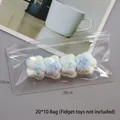 Clear 20x10cm PVC jewelry storage bag with smooth slider zipper and high transparency - Zip Lock Bag 20*10cm - 26 Silk