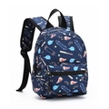 Dark blue lightweight kids backpack with colorful sports cartoon pattern for school - Dark Blue Sports Theme