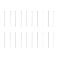 Silver stainless steel flat head pins for DIY jewelry making 20 pieces set - Flat Head Pins 0.7x20mm (200pcs/Bag)