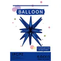 Deep blue 22 inch exploding star foil balloon for birthday and wedding party decoration - Dark Blue