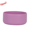 Lilac purple silicone protective sleeve for wide mouth bottle bottom with matte finish - Lotus Root Purple