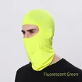Elastic fluorescent green full face balaclava for outdoor cycling and windproof protection - Fluorescent Green