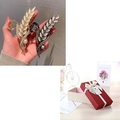 Pinza para el pelo con ópalo ojo de gato y caja de regalo de alta calidad incluida - Combinación Dorado + Negro de Pistola Con Caja de Regalo