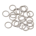 Gray painted metal open jump rings 8/10mm for DIY jewelry making and bag accessories - Gray