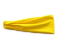 Bandeau de sport élastique jaune en coton pour le yoga et la course à pied à plat - Jaune