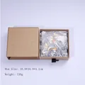 Crystal flower sun catcher in a 10.8x10.8x4.2cm kraft drawer gift box weighing 135g - Box Packaging / AB Crystal