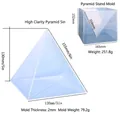 Stampo in silicone piramidale 130mm con telaio di supporto per resina fai-da-te - Piramide ad Alta Trasparenza 5 pollici Con Supporto