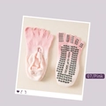 Pink gradient five-toe yoga socks with heart-shaped anti-slip silicone dots for women - 36-42 / Pink Gradient