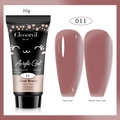 Nail extension gel in clear brown shade 11 with glossy and matte finish comparison - 30ml 11 Clear Brown