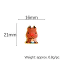 Accessoire en résine renne de Noël pour bricolage DIY, taille 16mm x 21mm - Environ 2 cm / Style 8 - Renne de dessin animé