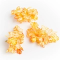 Detail of burnt edge hydrangea petals in orange and yellow gradients for DIY crafts - Gold Yellow