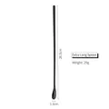 Black coated 304 stainless steel long handle spoon, 26.5cm length for mixing coffee - 26cm Black