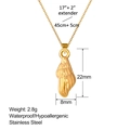 Dettagli su dimensioni e peso di 2,8g della collana con conchiglia in acciaio inossidabile - Stile Conchiglia Dorata (XL0004)