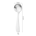 304 stainless steel dessert spoon with dimensions 11.5cm length and 3.4cm width - Plain Round Spoon