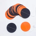 Oranje en zwarte papieren slinger voor Halloween-feestversiering en feestelijke decoratie - Halloween Oranje+Zwart / 2 Meter