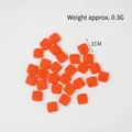 Miniature 1cm orange fruit slice accessory in PVC material weighing 0.3g per piece - Watermelon Style