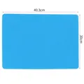 Blue silicone craft mat 40x30cm for DIY resin jewelry making and heat resistant baking - 40.3cmx30cm / Blue