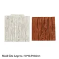 Silicone mold with realistic wood bark texture for cake fondant and chocolate craft - 15-21(Wood Grain) / Gray