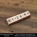 Calendrier perpétuel en bois de style européen avec texture d'écorce naturelle pour bureau - Style Hebdomadaire (Grand)