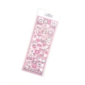 Detailed pink laser stickers with nurse cat motifs and medical icons on white background - Sweet Nurse