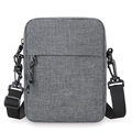 Bandolera casual gris para hombre con correa ajustable y gran capacidad de espacio - Gris