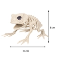 Realistische Halloween kikker skelet decoratie, plastic dierenbot rekwisiet 13x8cm - Kikkerskelet