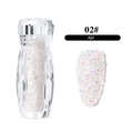 Microperlas para decoración de uñas color Aurora AB estilo 02 en frasco de vidrio - 02# AB Aurora