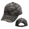 Gorra de béisbol de camuflaje gris clásico en algodón lavado con hebilla de metal - Camuflaje Gris