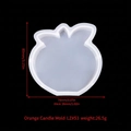 Molde de silicona con forma de naranja para velas DIY, dimensiones 80x78 mm, artesanía - Molde para velas de naranja